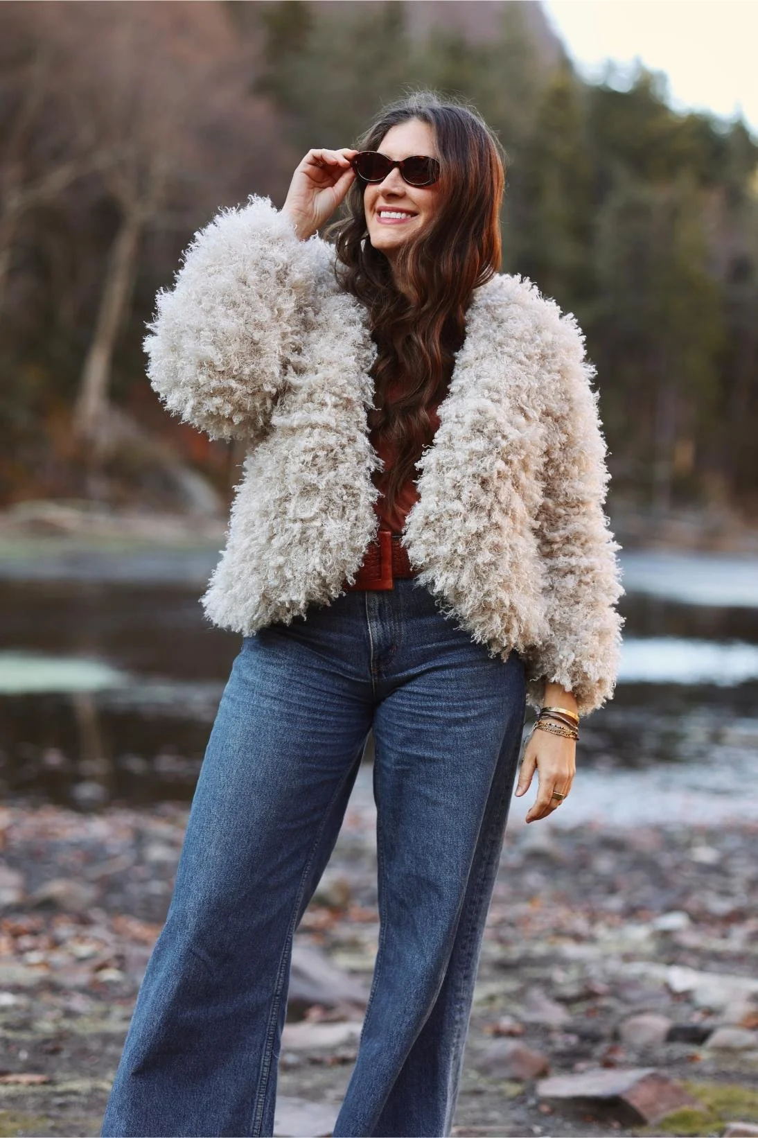 半額！タグ付新品アメリLOOP SHAGGY SHORT KNIT JACKET 半額！タグ付新品アメリLOOP SHAGGY SHORT KNIT JACKET セール】LOOP